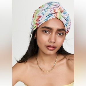 Missoni rainbow twist headband